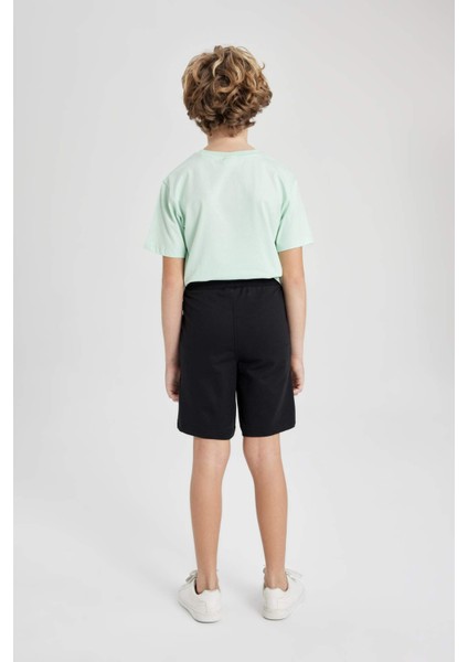 Erkek Çocuk Basic Düz Bermuda Şort B5867A824SM