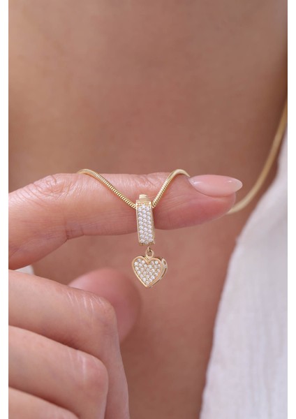 14 Ayar Altın Tondo Zincir Kalp Kolye fiyatları