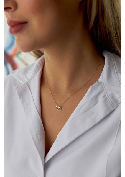 14 Ayar Altın At Kolye modelleri