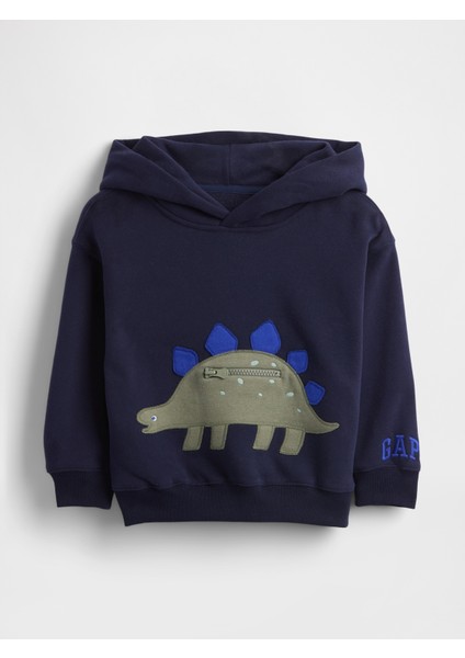 Erkek Bebek Lacivert Vintagesoft Dino-Pocket Sweatshirt
