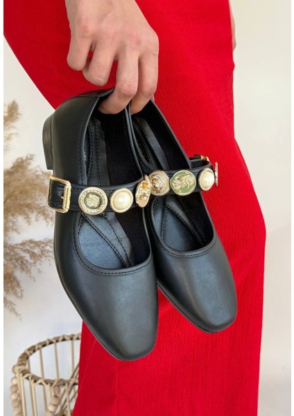 Techmrt Koope Siyah Cilt Babet Ayakkabı (Numara: 37) fiyatları