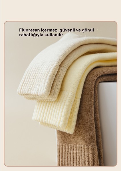 Tek Renk Pamuklu Çorap, Kalınlaştırılmış ve Isıtıcı Kashmir Çorap (Yurt Dışından) modelleri