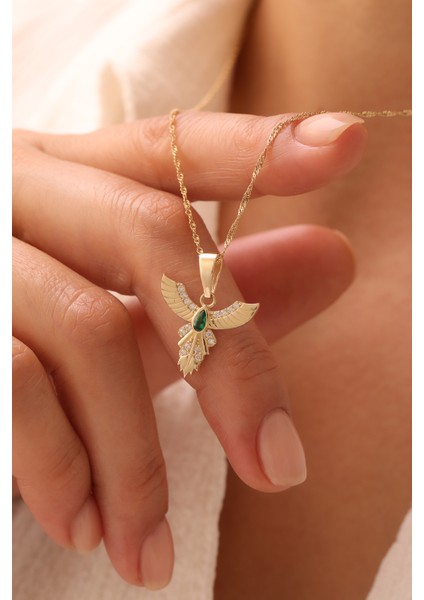 14 Ayar Altın Singapur Zincir Anka Kuşu Kolye fiyatları