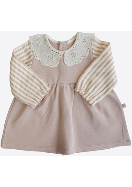 Organik Anya Elbise Bej