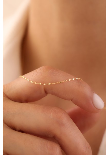 14 Ayar Altın Italyan Aynalı Zincir