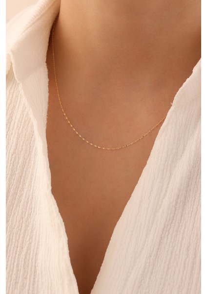 14 Ayar Altın Italyan Aynalı Zincir modelleri