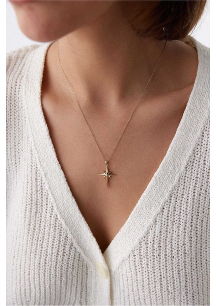 14 Ayar Altın Kuzey Yıldızı Kolye fiyatları