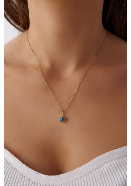 14 Ayar Altın Forse Zincir Göz Kolye