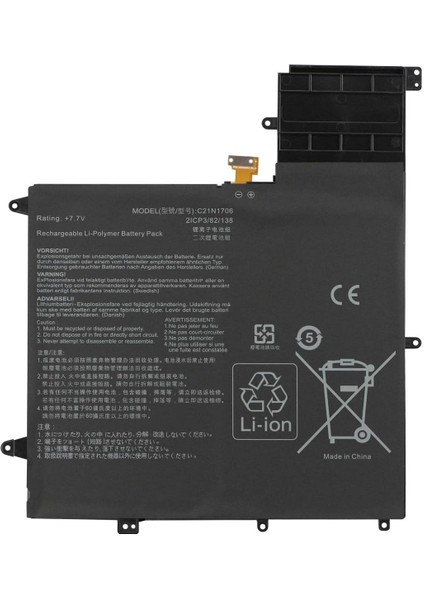 Retro Asus C21N1706 Notebook Bataryası