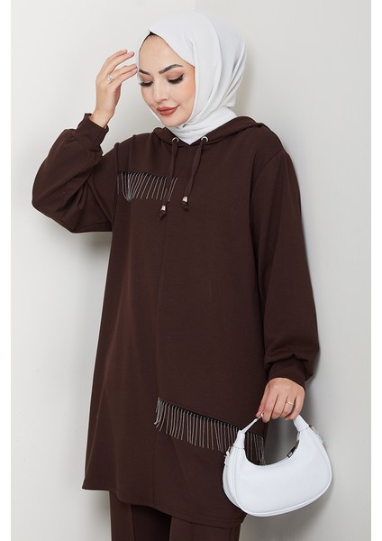 Zincir Detay Oysho Ikili Takım 1660 - Kahve fiyatları