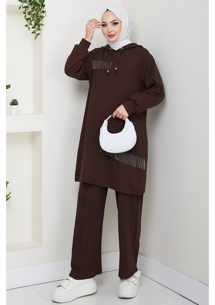 Zincir Detay Oysho Ikili Takım 1660 - Kahve indirimleri