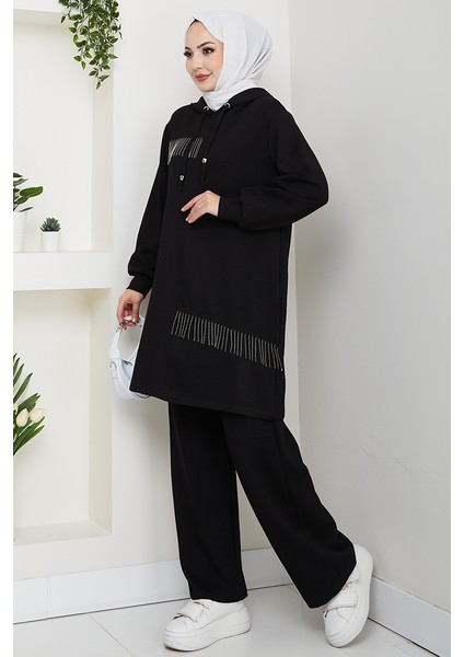 Zincir Detay Oysho Ikili Takım 1660 - Siyah modelleri