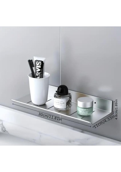 Gkd 304 Kalite Paslanmaz Çelik 40 cm ve 30CM 2 Adet Banyo Rafı Düzenleyici - Vidalı Sistem - Inox fırsatları