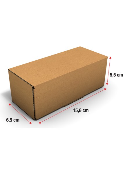 Ondüle 15,5x6,5x5,5 cm Testliner E-Ticaret Kargo Gönderi Kutusu fiyatları
