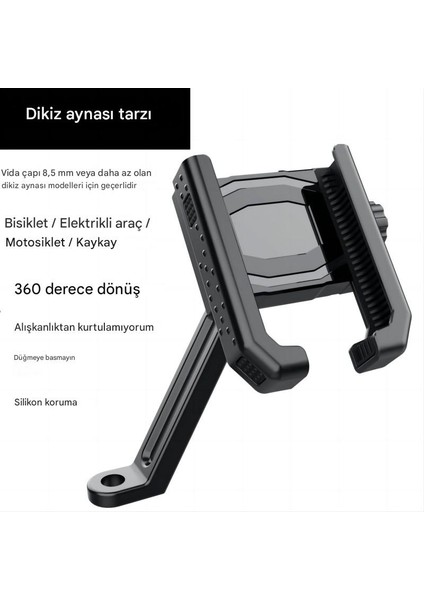 Yüksek Kaliteli Ayna Motosiklet Bisiklet Dağ Bisikleti Navigator Telefon Tutucu Standı fırsatları