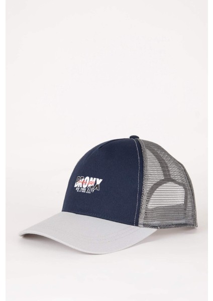 Erkek Nakışlı Dokuma Beyzbol Basketbol Şapkası