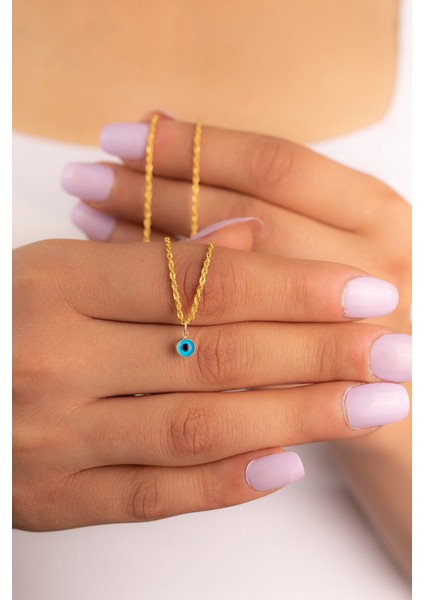 Altın Nazar Boncuklu Kolye fiyatları