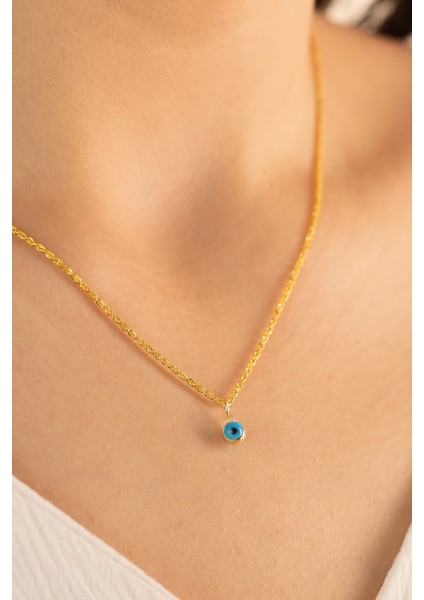 Altın Nazar Boncuklu Kolye modelleri