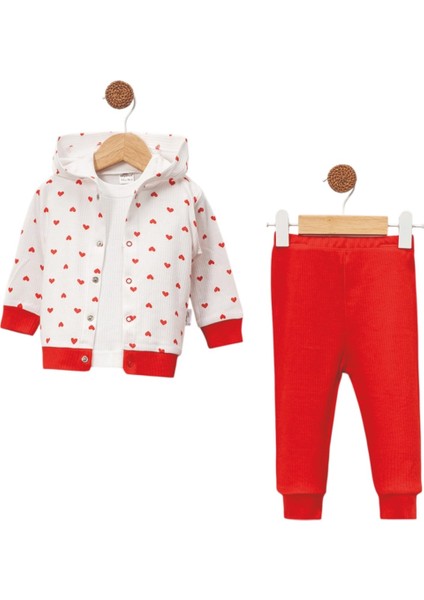 KIZ 3/9 AY HIRKALI KALP BASKILI 3'LÜ TAKIM