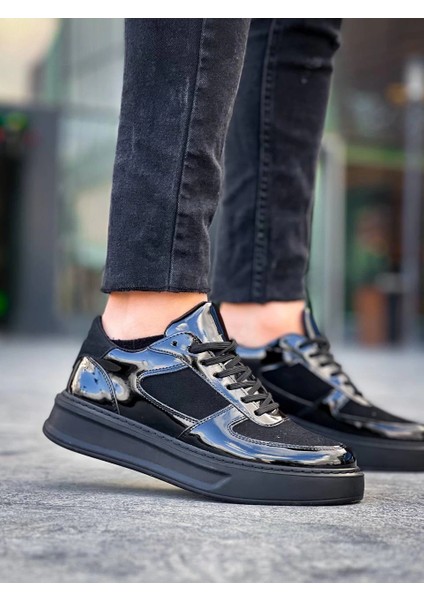 Techmrt Kb-X8 Kuback Siyah Rugan Yüksek Siyah Taban Günlük Spor Ayakkabı (Numara: 40) fırsatları