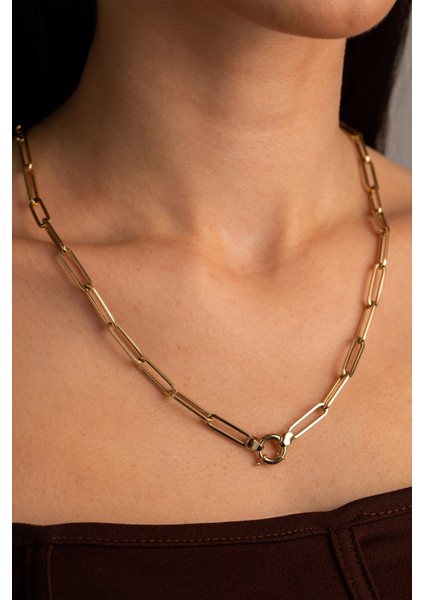 14 Ayar Altın Gemici Kilit Ataş Zincir fiyatları