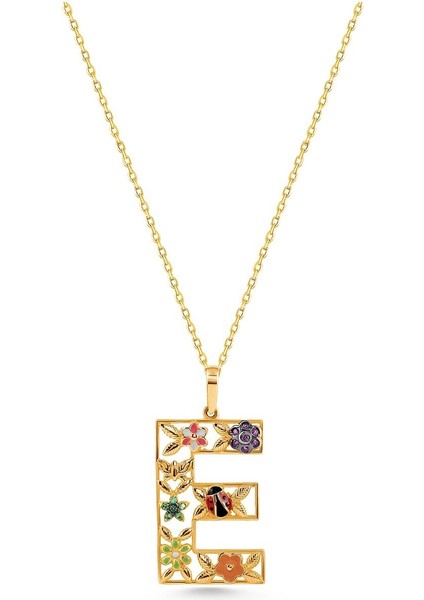 14 Ayar Altın Forse Zincir Figürlü Harf Kolye fiyatları