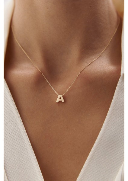 Altın Harf Kolye Üç Boyutlu modelleri