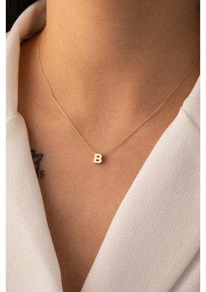 Altın Harf Kolye Üç Boyutlu fırsatları