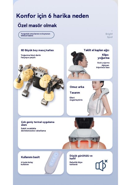 Çok Fonksiyonlu Ev Tipi Servikal Omurga Masaj Şalı (Yurt Dışından) indirimleri