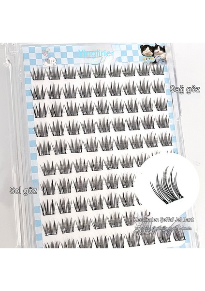 Kıvırcık Doğal Minik Çiçekli Yapay Kirpikler (Yurt Dışından) fırsatları