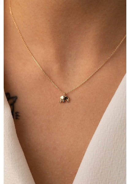 Kadın Altın Fil Kolye modelleri