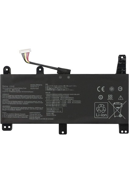 Retro Asus C41N1731 Notebook Bataryası - Ver.3