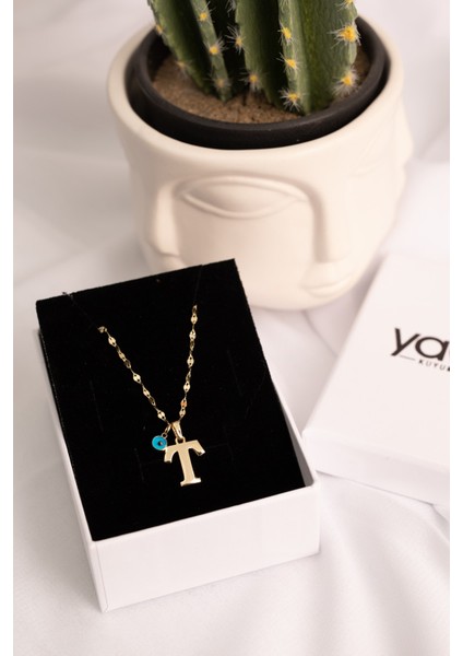 Altın Italyan Aynalı Zincir Harf Kolye modelleri