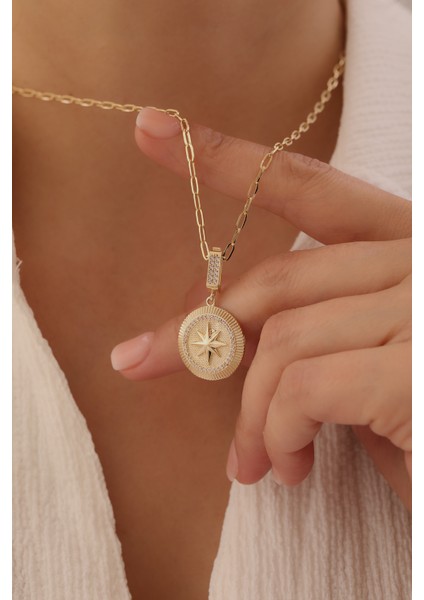 14 Ayar Altın Ataş Zincir Kuzey Yıldızı Kolye fiyatları