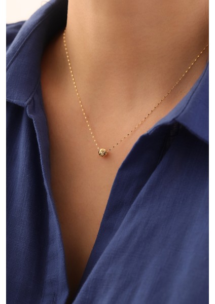 14 Ayar Altın Aynalı Zincir Dorika Kolye modelleri