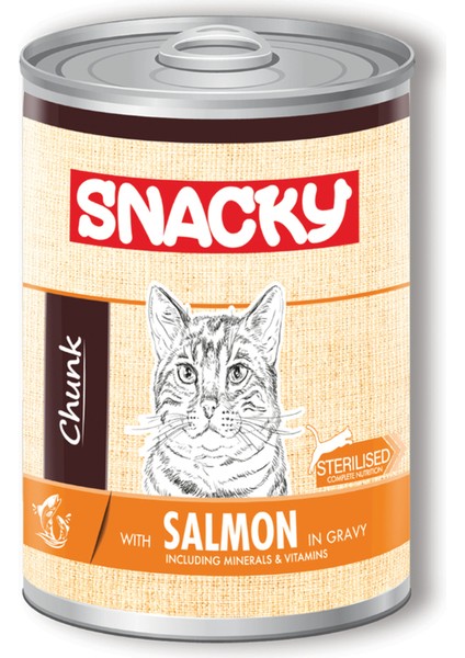 Kısırlaştırılmış Kedi Için Somonlu Konserve 400GR