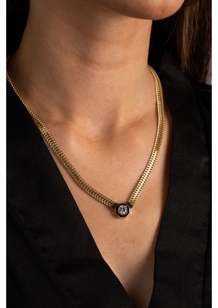 14 Ayar Altın Viyana Baget Kolye fiyatları