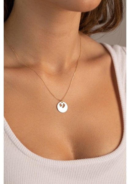 14 Ayar Altın Forse Zincir Anne Çocuk Plaka Kolye modelleri