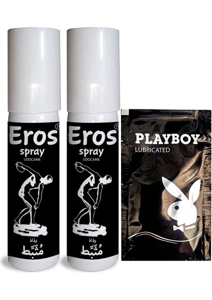 Spray (Black) 2 Tane Erkeklere Özel Zaman Stop Spreyi 20 ml + Kaydırıcıjell