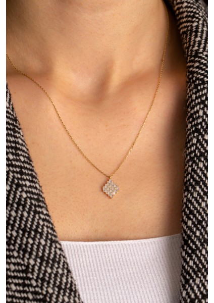 14 Ayar Altın Kristal Kolye fiyatları