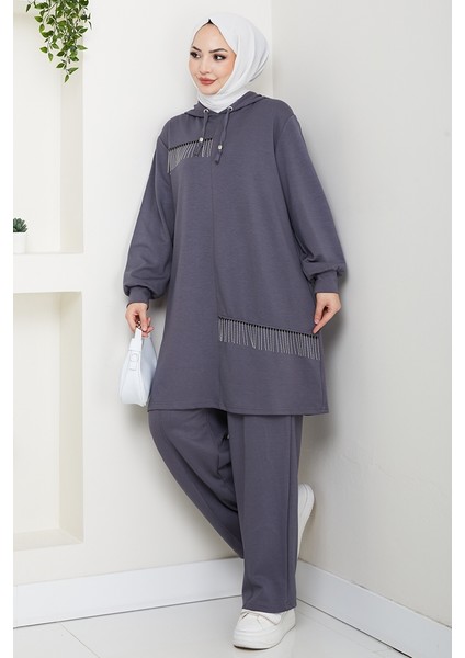 Zincir Detay Oysho Ikili Takım 1660 - Antrasit