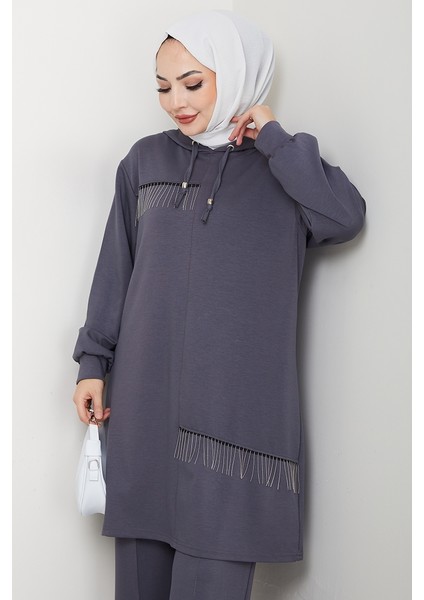 Zincir Detay Oysho Ikili Takım 1660 - Antrasit fırsatları