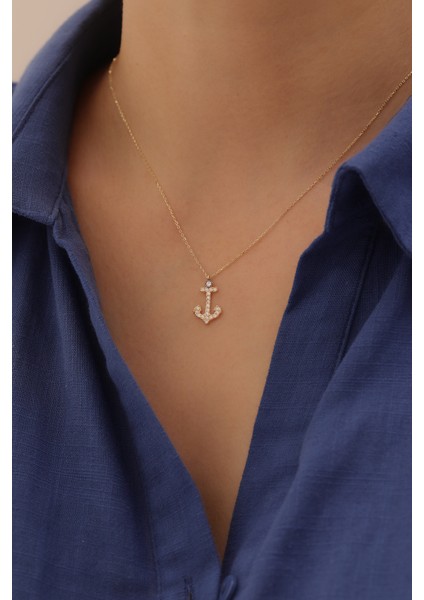 14 Ayar Altın Çapa Kolye fiyatları