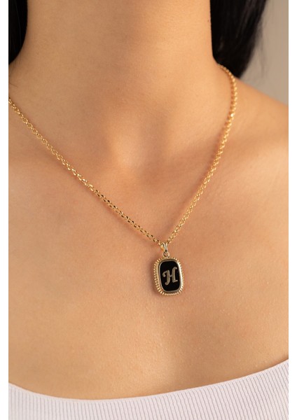 Altın Doch Zincir Harf Kolye