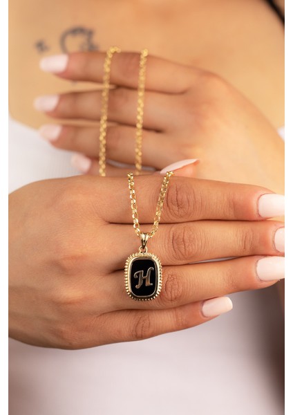Altın Doch Zincir Harf Kolye modelleri
