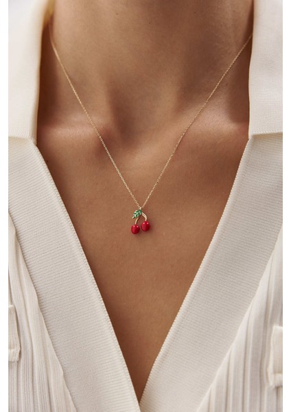 14 Ayar Altın Kiraz Kolye fiyatları