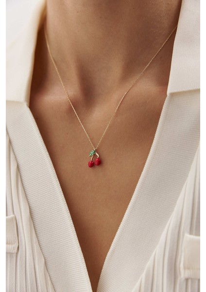 14 Ayar Altın Kiraz Kolye indirimleri