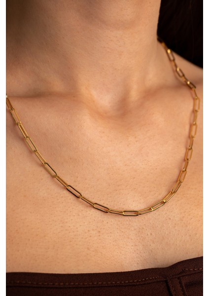 14 Ayar Altın Ataş Zincir