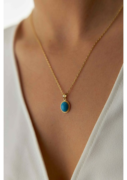 14 Ayar Altın Forse Zincir Firuze Kolye fiyatları