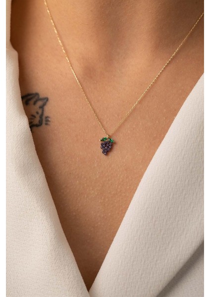 14 Ayar Altın Üzüm Kolye modelleri